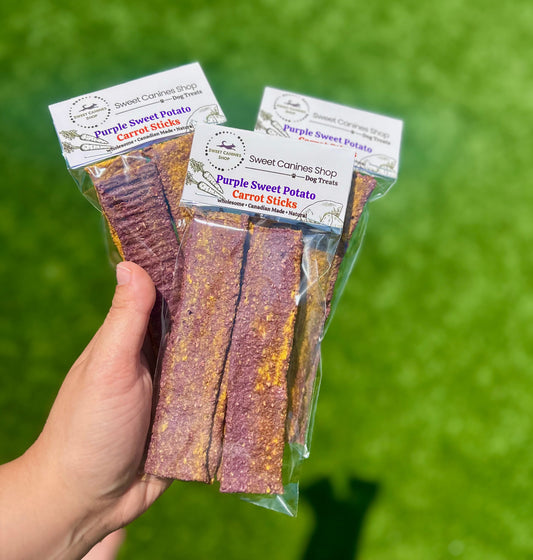 Purple Sweet Potato Carrot Sticks
